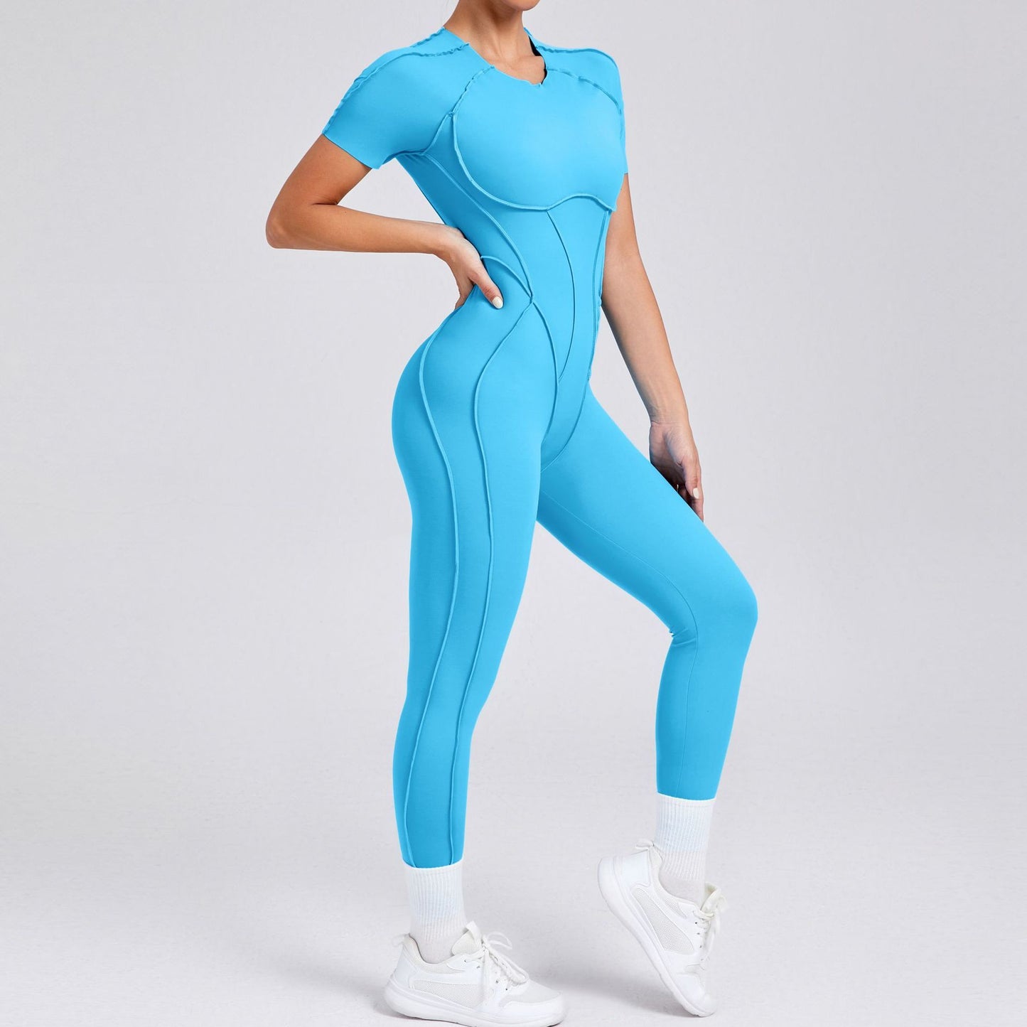 Fitted high neck Jumpsuit