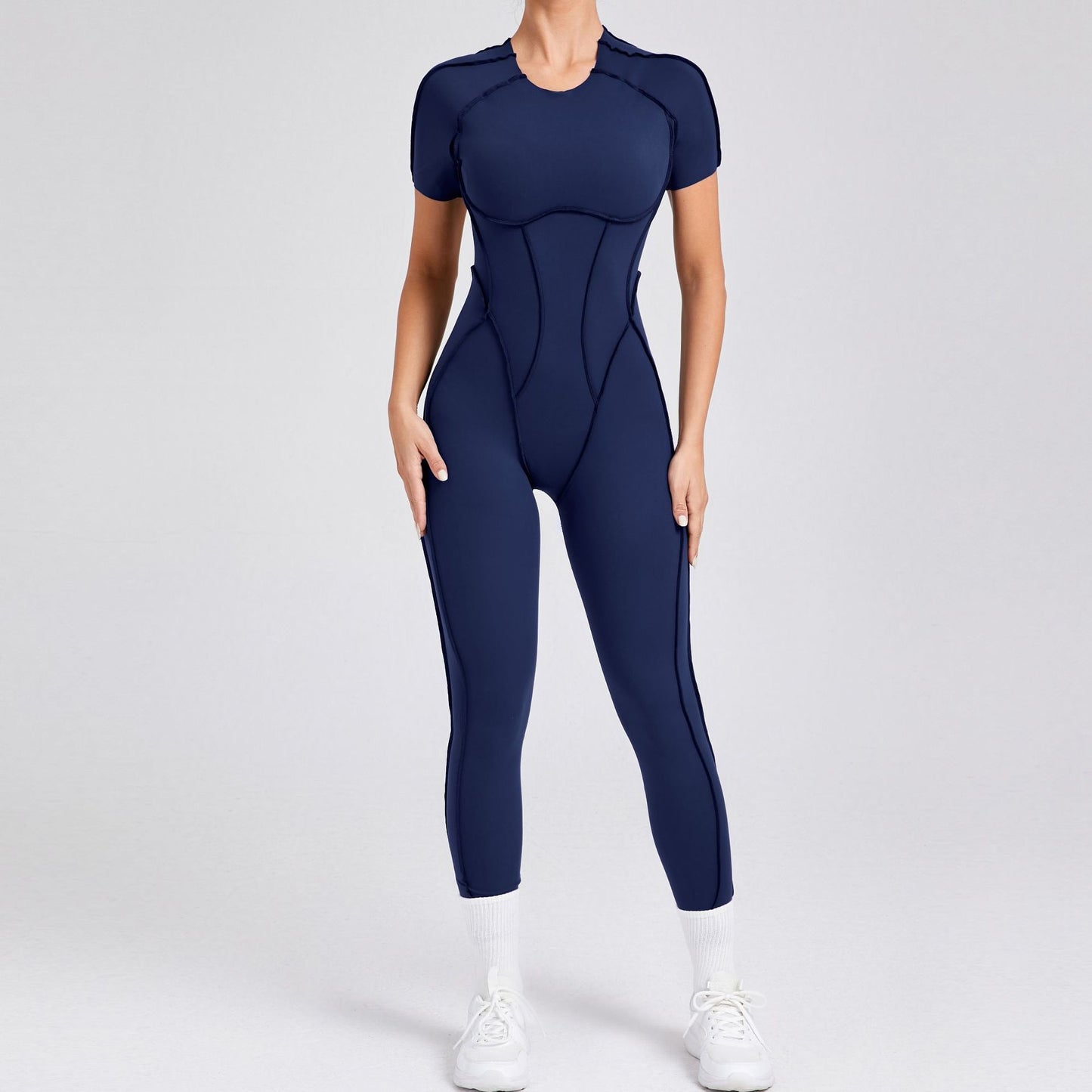 Fitted high neck Jumpsuit