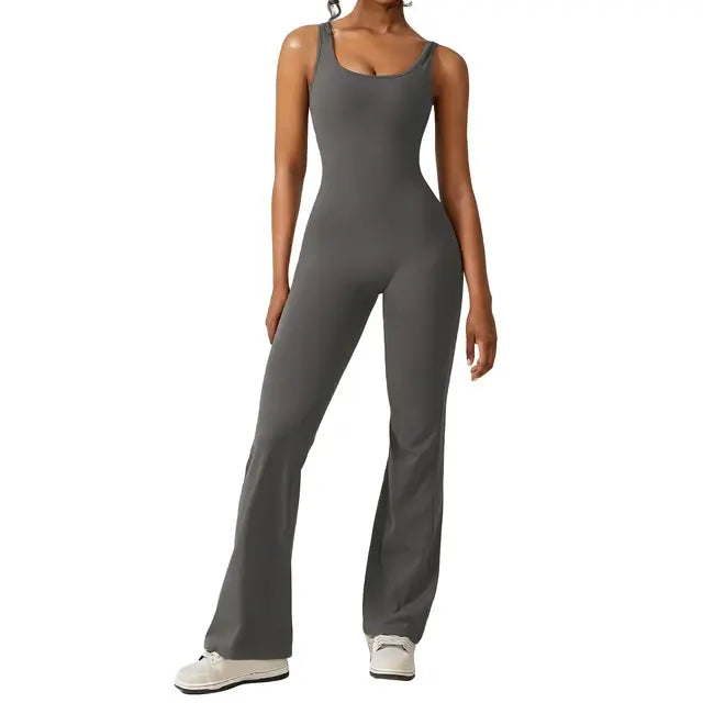 Backless Flare Bodysuit