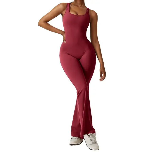 Backless Flare Bodysuit