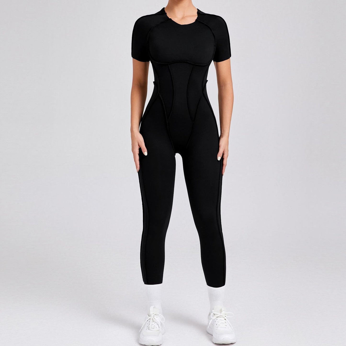 Fitted high neck Jumpsuit