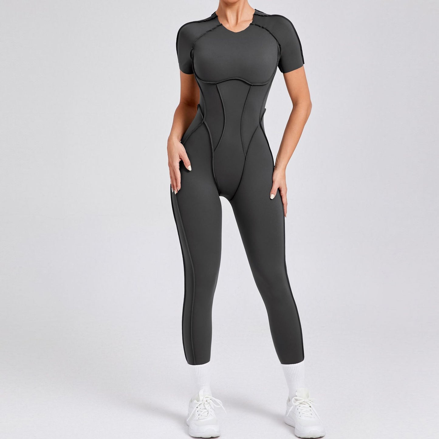 Fitted high neck Jumpsuit