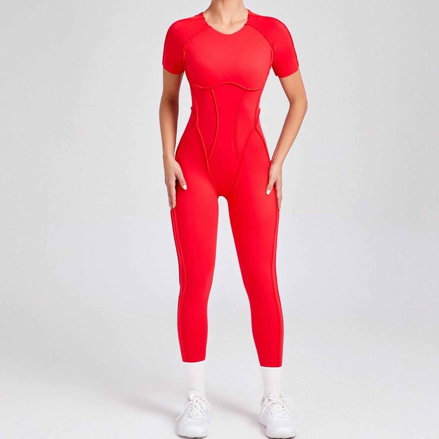 Fitted high neck Jumpsuit