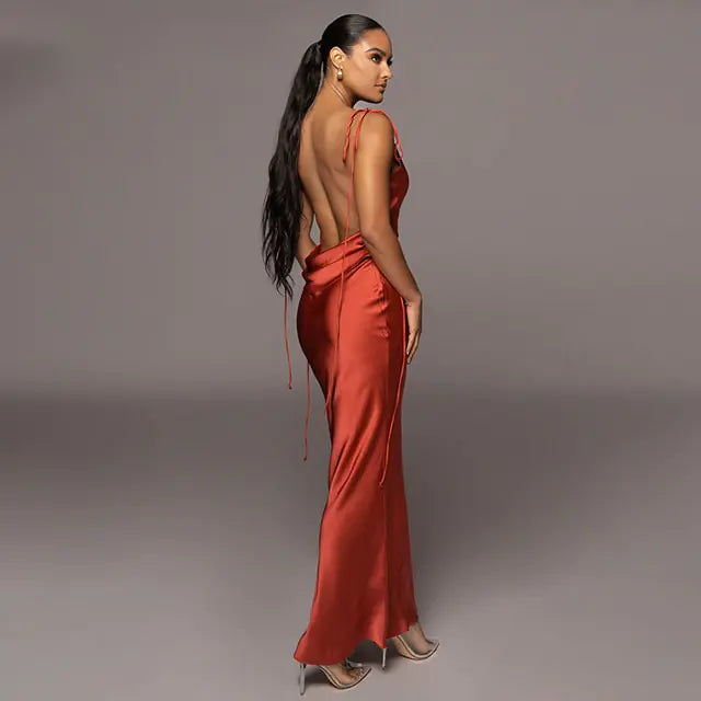 Backless Women's Maxi Dress