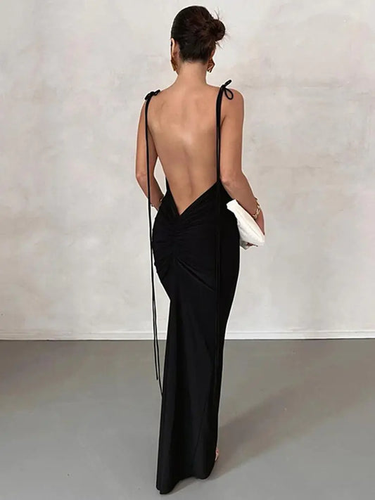 Backless Women's Maxi Dress