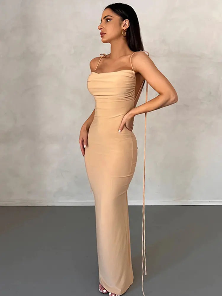 Backless Women's Maxi Dress