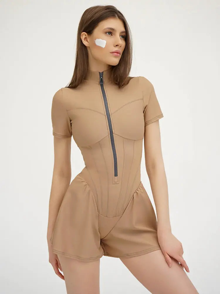 Women's Short Sleeve Jumpsuit